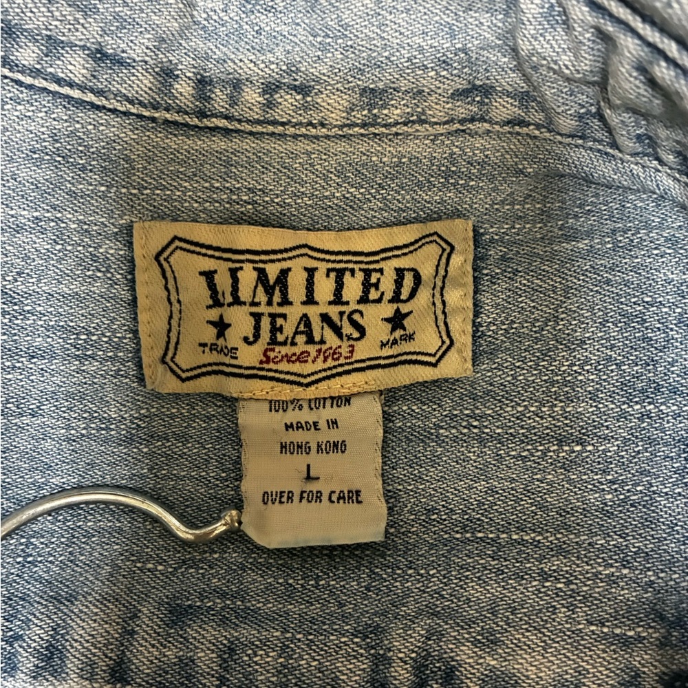 Denim Blue Button Down Shirt - Picture 3 of 7